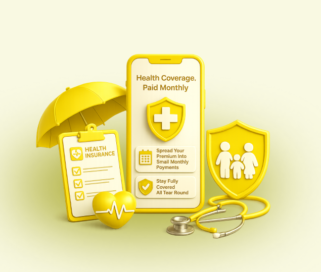 Health coverage paid monthly